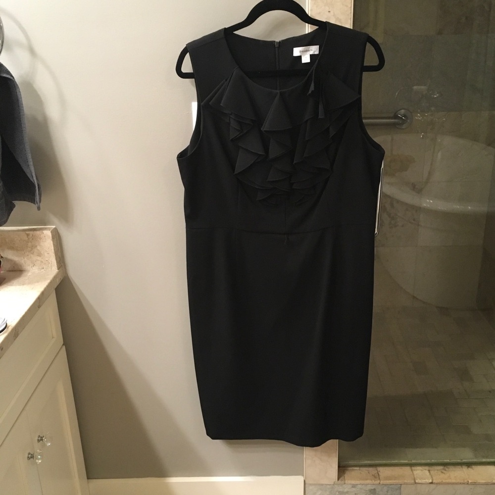 ⏰ LAST CHANCE SALE ⏰ Dress Barn ruffled black midi dress
